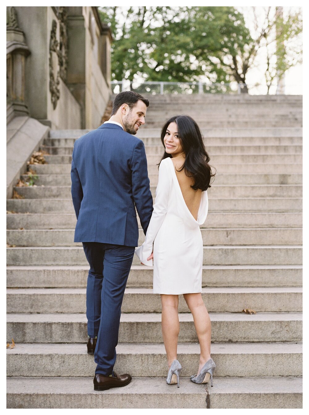  engagement at Bethesda Terrace, engagement photos in central park new york 