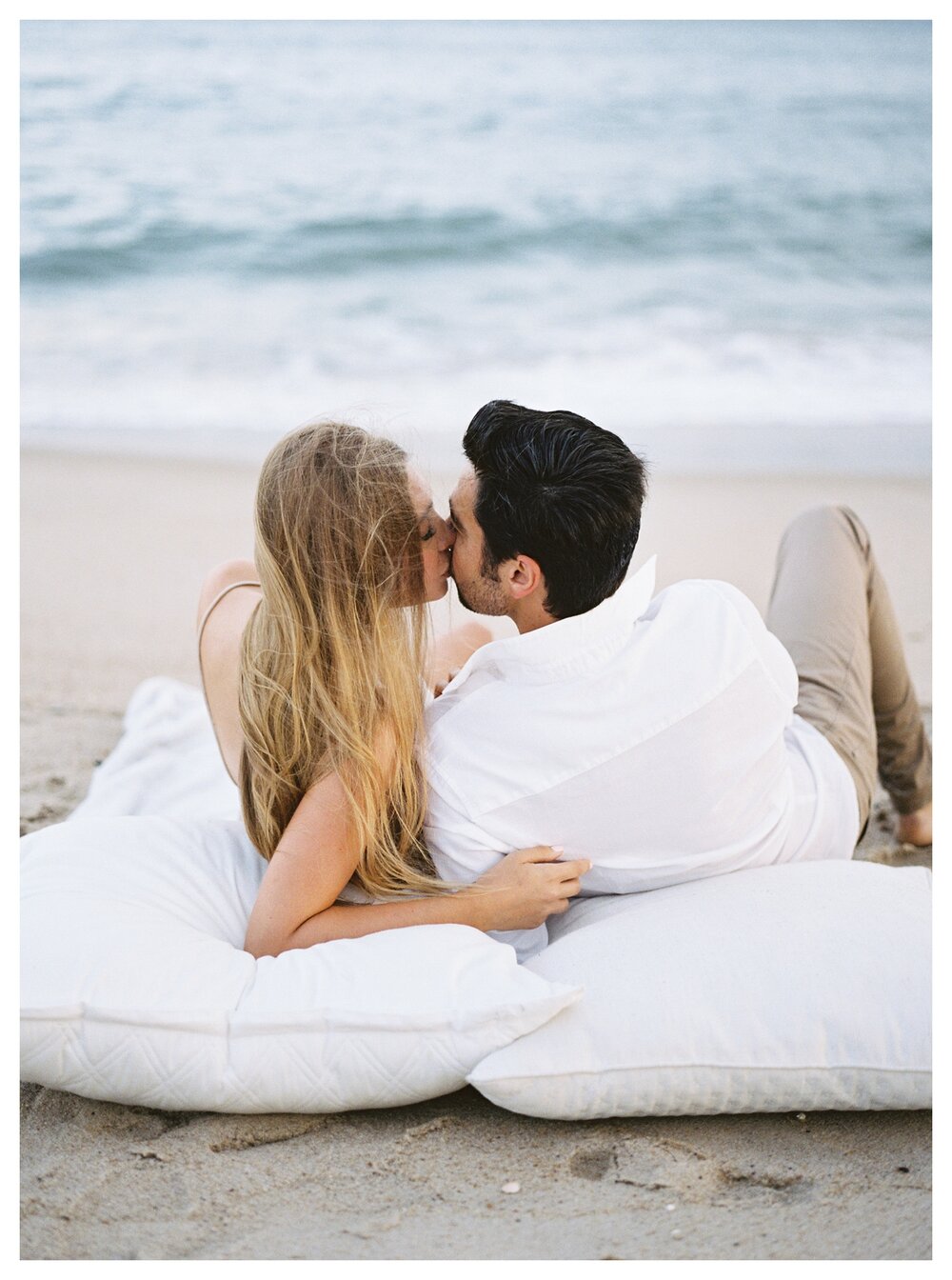  beach engagement session in the Hamptons 