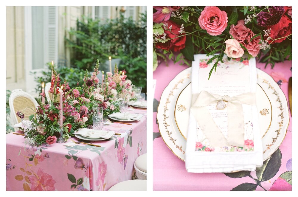  wedding table decor, pink wedding, wedding details, pink wedding flowers, wedding table setting, Paris wedding 