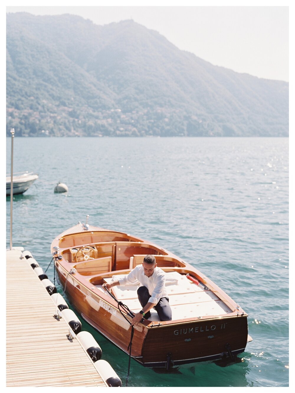 lake como wedding boat ride