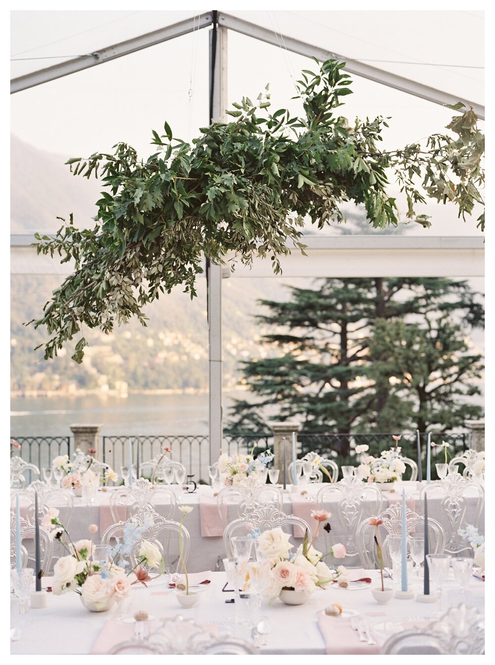  wedding greenery, flower cloud wedding, lake como wedding, lake como italy, lake como wedding venues, lake como wedding villas, italy wedding venues, wedding table setting, lake como wedding reception,  