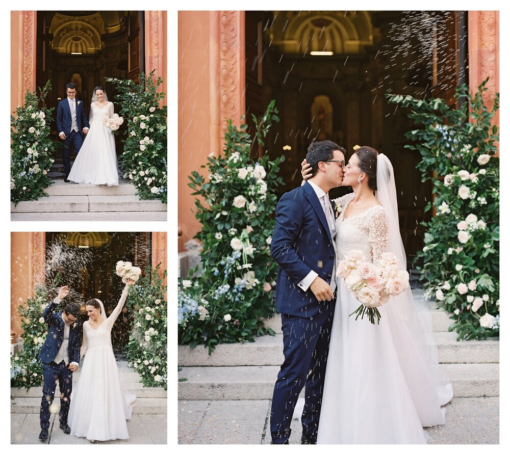 wedding exit ideas, wedding exit ideas daytime, wedding exit rice toss, rice toss wedding, wedding ceremony exit ideas, wedding ceremony exit, wedding ceremony exit ideas fun, wedding ceremony exit photos, wedding ceremony kiss, wedding ceremony kiss pictures, wedding ceremony kiss photo ideas, wedding ceremony kiss photo, lake como wedding, lake como church wedding, italy wedding, lake como wedding ceremony, a line wedding dress, bride bouquets, lake como wedding flowers, bride bouquet roses 